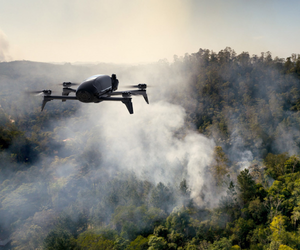 parrot firefighting drone