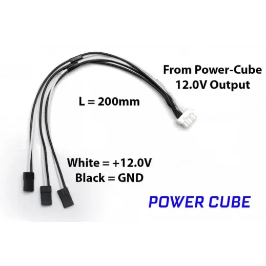 Mauch 063: Power-Cube / 12.0 V output Kable / 1x C-M6P +...