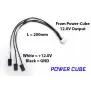 Mauch 063: Power-Cube / 12.0 V output Kable / 1x C-M6P + 3x JR / 200mm