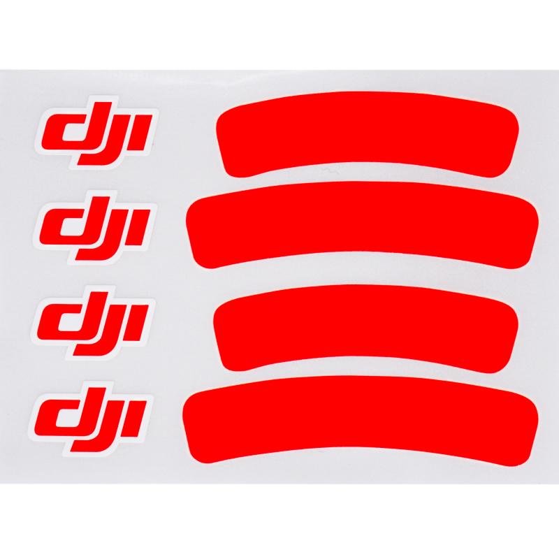 Original DJI Sticker Phantom 3 & 2 Rot Aufkleber Logo red