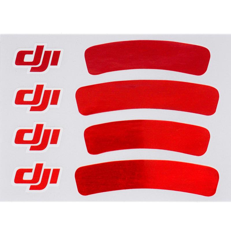 Original DJI Sticker Phantom 3 & 2 red metallic sticker logo red