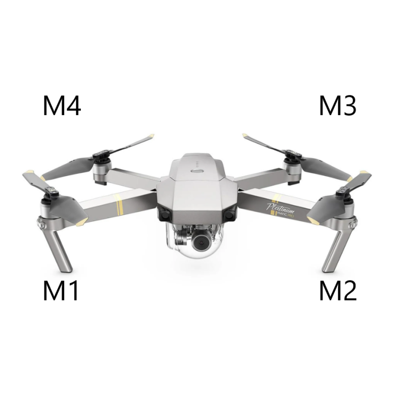 DJI Mavic Pro Platinum - Motor Arm rear left M3